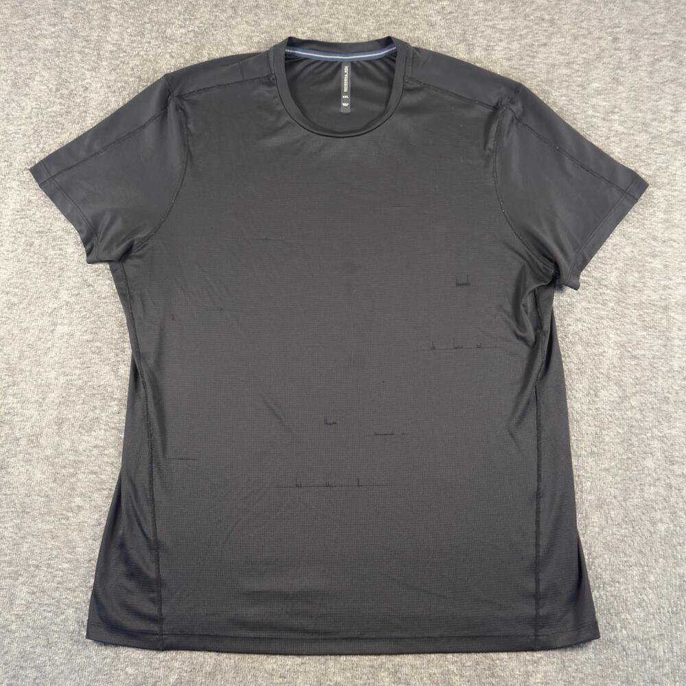 Ten Thousand Lightweight Shirt Mens 2XL Black Short Sleeve Performance Gym Tee